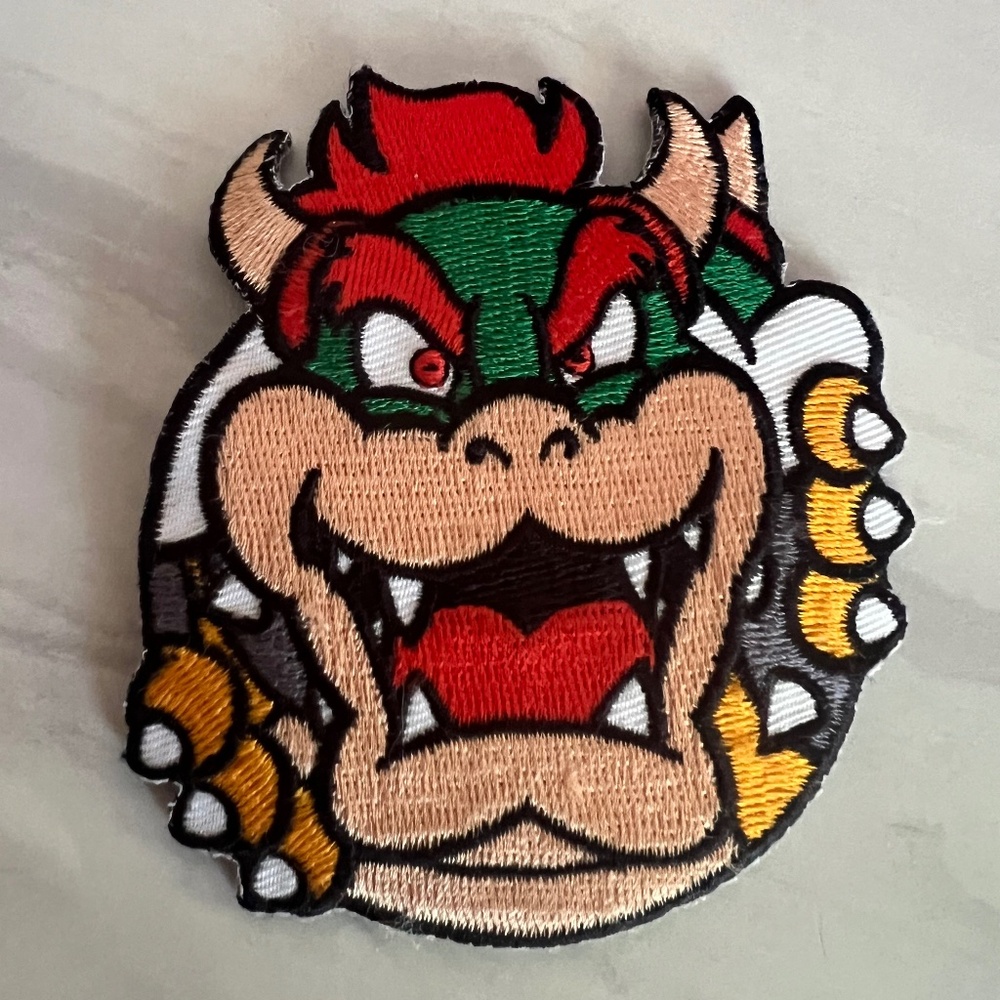 Bowser Embroidery Patch (Iron On)